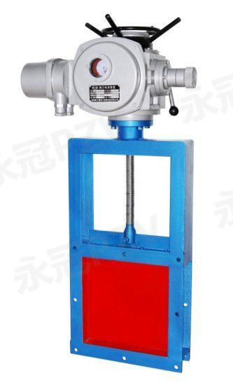 Electric square flapper valve