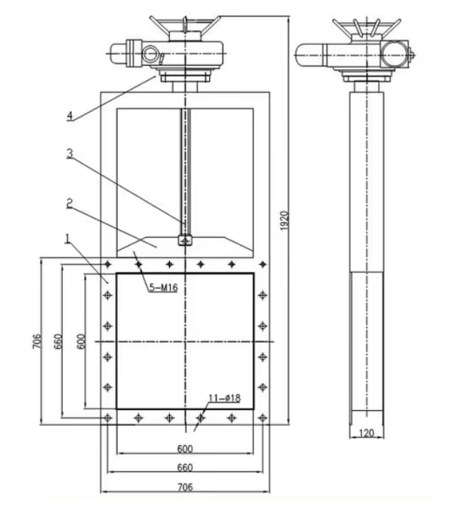 插板閥結(jié)構(gòu)圖
